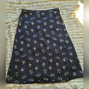 Madewell floral midi skirt